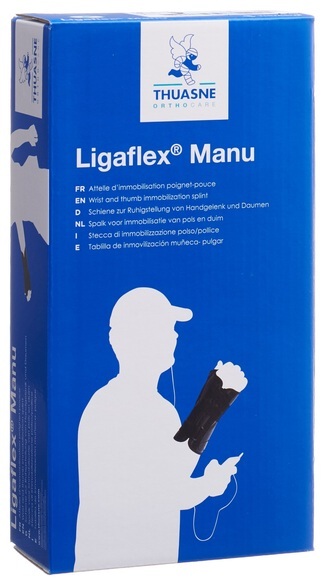 THUASNE Ligaflex Manu Handgelenkbandage Grösse 3 rechts schwarz (1 Stück)