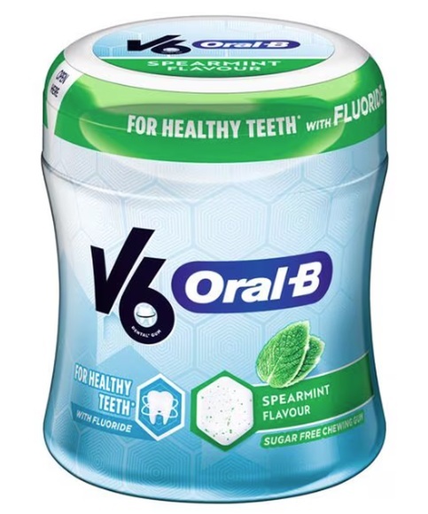 V6 Oral-B Kaugummi Spearmint (6x45 Stk)