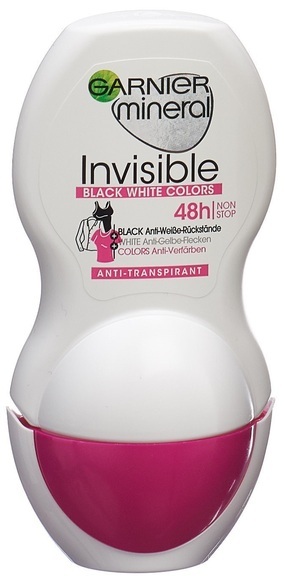 Garnier Invisible Black & White & Colors Deo Roll-On 50ml