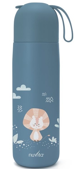 nuvita Thermosflasche Baby 400ml, mit Trinkbecher blau (1 Stk)