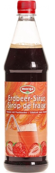 morga Erdbeer Sirup mit Fruchtzucker (7 dl)