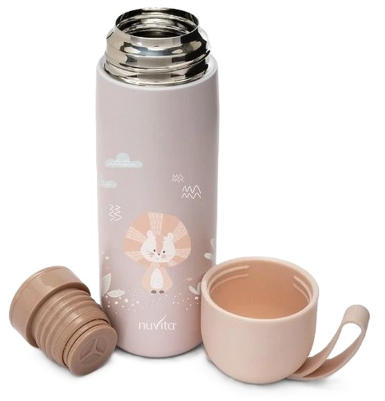 nuvita Thermosflasche Baby Trinkbecher rosa (400ml)