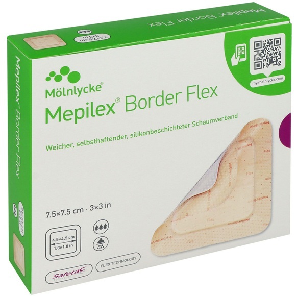 Mepilex Border Flex Lite, 7.5x7.5cm (5 Stk)