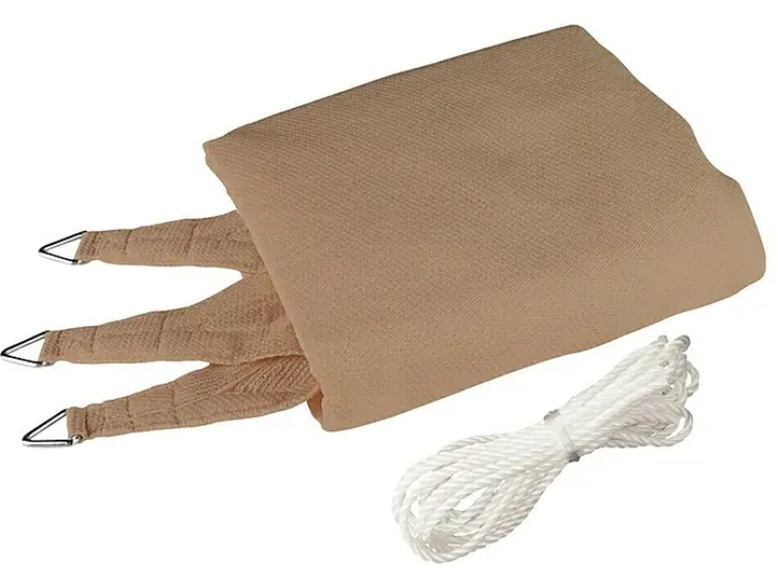 Windhager - Sonnensegel 500 cm, Dreieck, Schilf