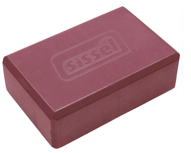 SISSEL Yoga Block bordeaux (1 Stück)