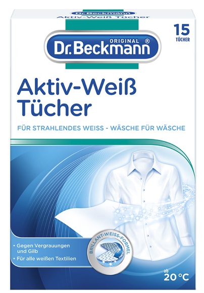 Dr. Beckmann Aktiv-Weiß Tücher (15 Stück)