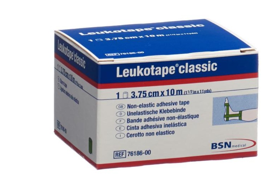 Leukotape classic Pflasterband 10mx3.75cm grün (1 Stück)