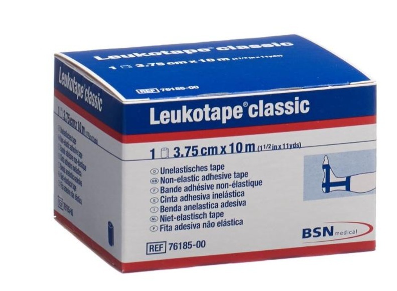 Leukotape classic Pflasterband 10mx3.75cm blau (1 Stück)