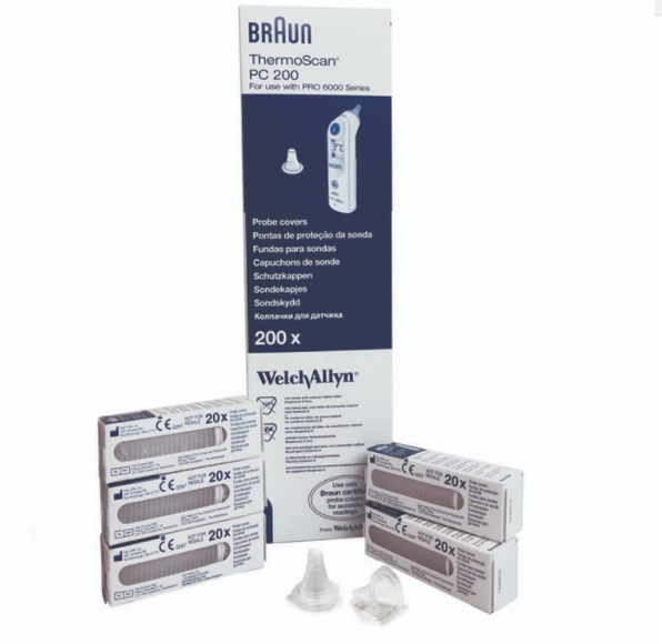 Welch Allyn Braun ThermoScan PRO 6000 Schutzhüllen (800 Stück)