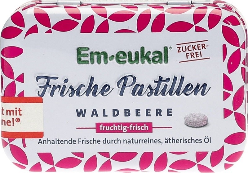 Em-eukal Frische Pastillen Waldbeere zuckerfrei mit Xylit (20 g)