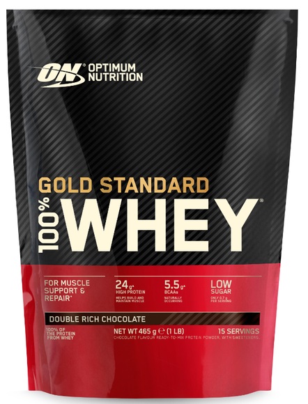 Optimum Nutrition 100 % Whey Gold Standard, Double Rich Chocolate, Pulver