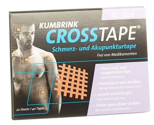CROSSTAPE Schmerz- Akupunkturtape XL (40 Stück)