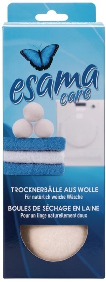 Esama Trocknerbälle aus Wolle (3 Stück)