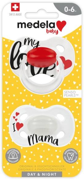 Medela Baby Schnuller Day & Night Signature 0-6 Monate (2 Stk)