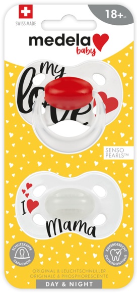 Medela Baby Schnuller Day & Night Signature 18+ Monate (2 Stk)