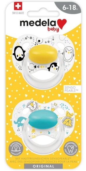 Medela Baby Schnuller Original Unisex 6-18 Monate (2 Stk)