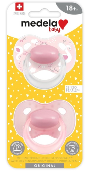 Medela Baby Schnuller Original Girl 18+ Monate (2 Stk)