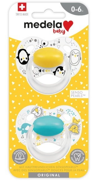 Medela Baby Schnuller Original Unisex 0-6 Monate (2 Stk)