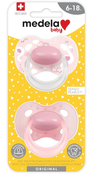 Medela Baby Schnuller Original Girl 6-18 Monate (2 Stk)