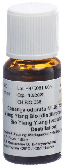 AromaSan Ylang Ylang Bio Ätherisches Öl (15ml)