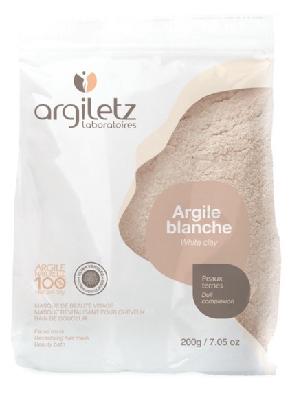 argiletz Weiße Tonerde in Pulverform