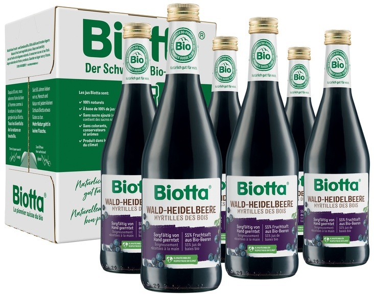 Biotta Waldheidelbeere Bio (6x5 dl)