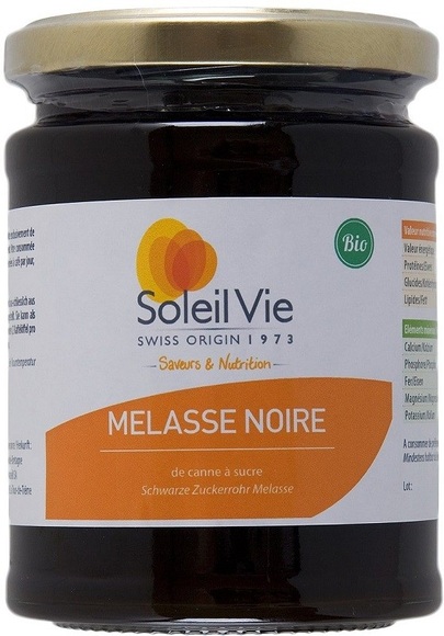 Soleil Vie Schwarze Melasse Rohrzucker Bio (340 g)