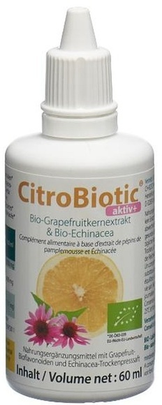 CitroBiotic Aktiv+ Bio-Grapefruitkernextrakt & Bio-Echinacea (60ml)