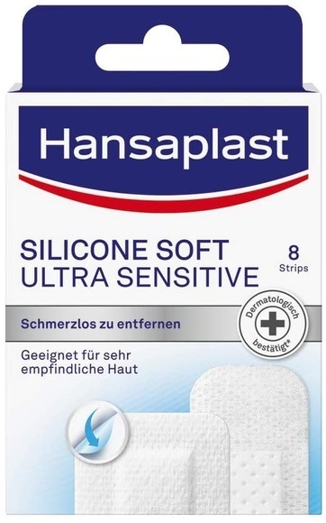 Hansaplast SILICONE SOFT ULTRA SENSITIVE Pflaster (8 Stk)