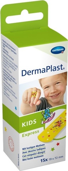 DermaPlast Kids Express Strips 19x72mm (15 Stück)