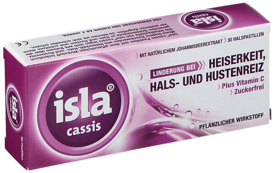 isla Cassis Pastillen (30 Stück)