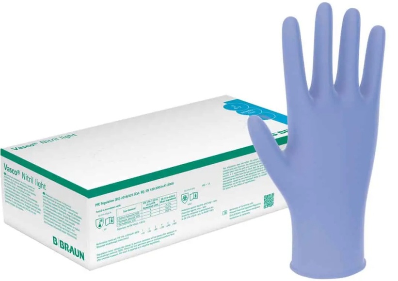 Vasco Nitril Light Untersuchungs-Handschuhe L latexfrei ungepudert (150 Stück)