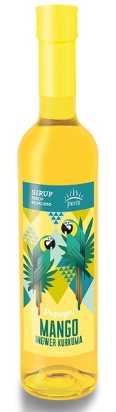 Puris SIRUP Papagei Glasflasche (6x500ml)