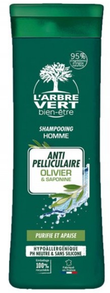 L'ARBRE VERT Öko Shampoo Mann Anti-Schuppen französisch (250 ml)