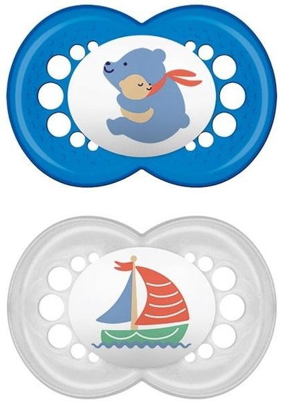 MAM Original Nuggi Kautschuk 16-36M Boy (2 Stk)