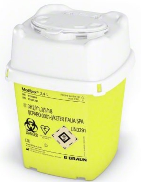 Braun Medibox® Entsorgungsbehälter Braun 2,4 Liter