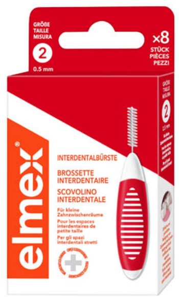 elmex® Interdentalbürsten Rot Größe 2