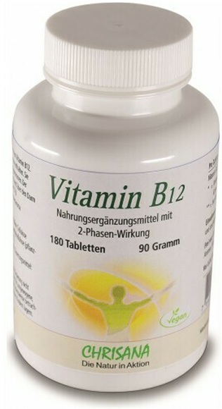 CHRISANA Vitamin B12 Tablette 500 mcg (180 Stück)