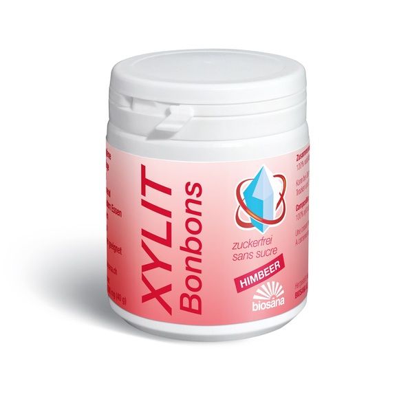 biosana Xylit Bonbons Himbeer (80 Stück)