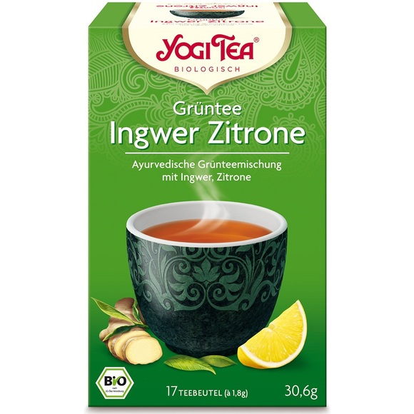 YOGI TEA Grüntee Ingwer Zitrone (17 g)