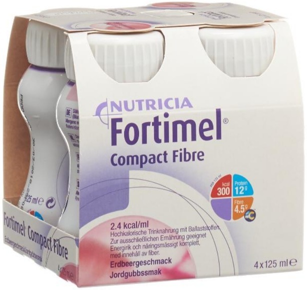 Fortimel Compact Fibre Erdbeer (4x125 ml)