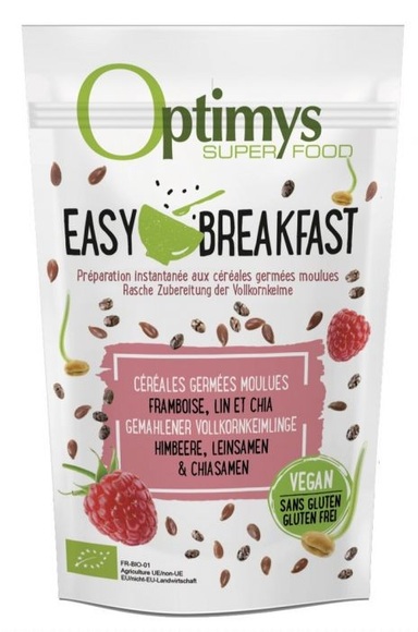 OPTIMYS Easy Breakfast Himbeer Leinsamen Chia Bio (350g)