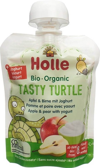 Holle Tasty Turtle Apfel & Birne mit Joghurt (85 g)