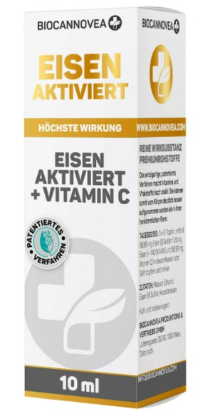 BIOCANNOVEA Eisen aktiviert & Vitamin C (10ml)