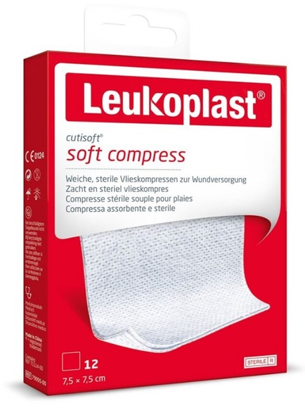 Leukoplast Cutisoft® Vlieskompresse steril 7,5 cm x 7,5 cm