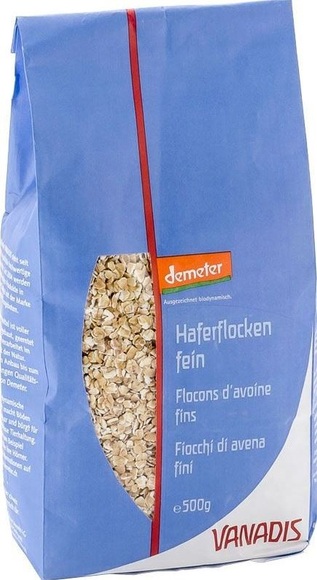 Vanadis Haferflocken fein Demeter (500 g)