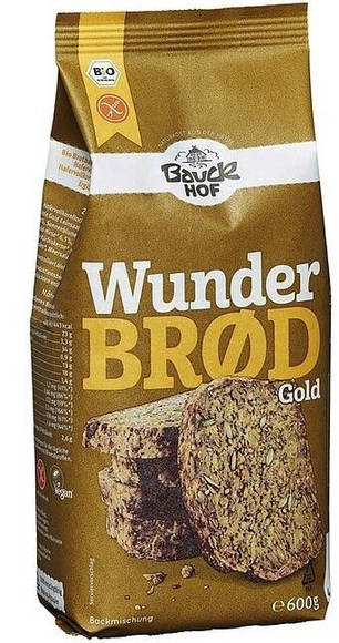 Bauckhof Wunderbrot Gold mit Kurkuma glutenfrei (600 g)