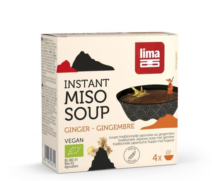 Lima Miso Suppe Instant Ingwer (4x15g)