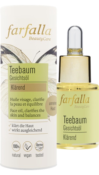 farfalla Klärendes Gesichtsöl Teebaum (15 ml)