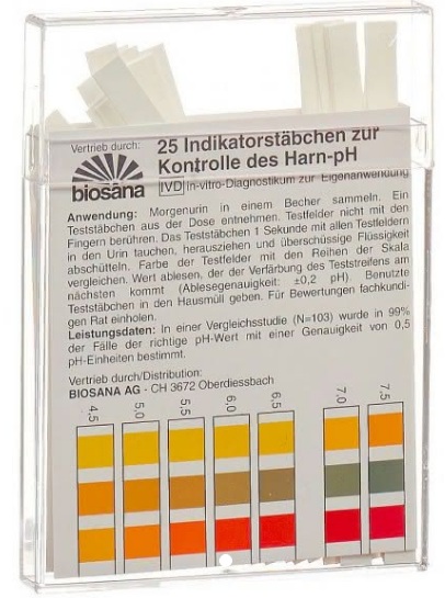 biosana Indikatorstäbchen pH 4.5-9.25 (25 Stück)